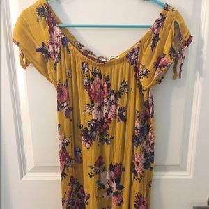 Charlotte russe off the shoulder shift dress